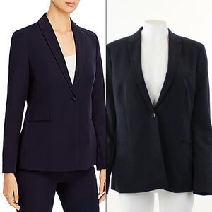 T Tahari One-Button Blazer